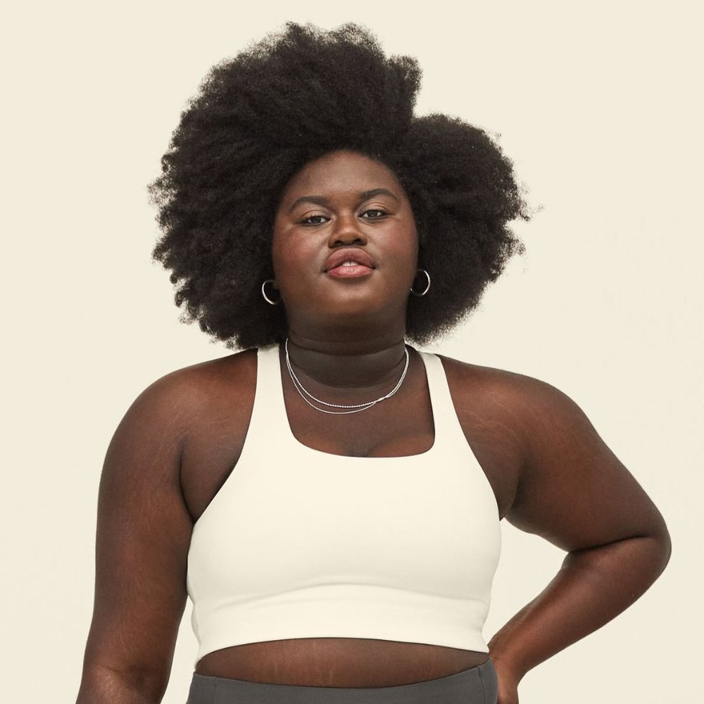 Girlfriend Collective Paloma Bra - Ivory - Small